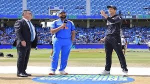 New Zealand won the toss and invited the Indian team to bat first.